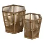 Set de pots de fleurs Naturel Bambou 39 x 34,5 x 35 cm (2 Unités) de BigBuy Garden, Cache-pots - Réf : S8806396, Prix : 59,17...