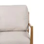 Sillón Beige Natural Madera de caucho Madera MDF Foam 100 % poliéster 65 x 71 x 88 cm de BigBuy Home, Sillas - Ref: S8806400,...