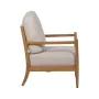 Sillón Beige Natural Madera de caucho Madera MDF Foam 100 % poliéster 65 x 71 x 88 cm de BigBuy Home, Sillas - Ref: S8806400,...