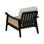 Armchair Black Beige Polyethylene Rubber wood MDF Wood Foam 100 % polyester 69,5 x 83 x 80 cm by BigBuy Home, Chairs - Ref: S...