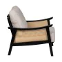 Armchair Black Beige Polyethylene Rubber wood MDF Wood Foam 100 % polyester 69,5 x 83 x 80 cm by BigBuy Home, Chairs - Ref: S...