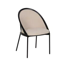 Dining Chair Black Beige 54 x 47,5 x 82,3 cm by BigBuy Home, Dining Chairs - Ref: S8806428, Price: 189,57 €, Discount: %