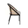 Chaise de Salle à Manger Noir Naturel 54 x 49 x 82,3 cm de BigBuy Home, Chaises - Réf : S8806429, Prix : 197,85 €, Remise : %