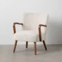 Fauteuil Beige Naturel Polyester Bois d'hévéa Éponge 56 x 56 x 78 cm de BigBuy Home, Chaises - Réf : S8806436, Prix : 239,01 ...