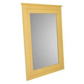 Wall mirror Alexandra House Living Yellow Glass Fir wood 3 x 90 x 70 cm by Alexandra House Living, Wall-Mounted Mirrors - Ref...