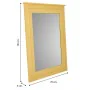 Wall mirror Alexandra House Living Yellow Glass Fir wood 3 x 90 x 70 cm by Alexandra House Living, Wall-Mounted Mirrors - Ref...