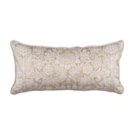 Coussin Flowers Beige Fleurs 60 x 10 x 30 cm de BigBuy Home, Coussins - Réf : S8806457, Prix : 25,79 €, Remise : %