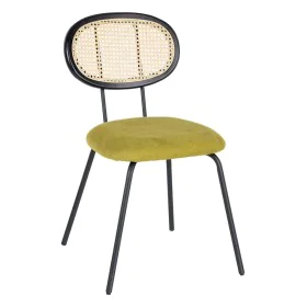 Chaise de Salle à Manger Noir Vert Naturel Rotin 48 x 54 x 80 cm de BigBuy Home, Chaises - Réf : S8806500, Prix : 140,40 €, R...