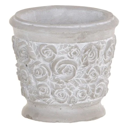 Macetero Gris Cemento 15 x 15 x 14 cm de BigBuy Garden, Maceteros - Ref: S8806542, Precio: 6,59 €, Descuento: %