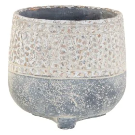 Cache-pot Gris Ciment 17,5 x 17,5 x 16,5 cm de BigBuy Garden, Cache-pots - Réf : S8806543, Prix : 10,32 €, Remise : %