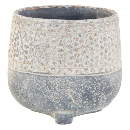 Planter Grey Cement 17,5 x 17,5 x 16,5 cm by BigBuy Garden, Cachepots - Ref: S8806543, Price: 9,29 €, Discount: %