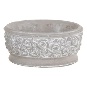 Cache-pot Gris Ciment 20,5 x 20,5 x 9 cm de BigBuy Garden, Cache-pots - Réf : S8806545, Prix : 7,64 €, Remise : %