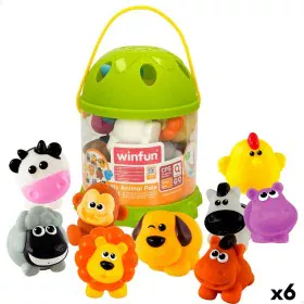 Set de Animales de Granja Winfun Plástico 10 Piezas 6 x 5,5 x 5 cm (6 Unidades) de Winfun, Sonajeros y aros de peluche - Ref:...