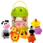 Set of Farm Animals Winfun Plastic 10 Pieces 6 x 5,5 x 5 cm (6 Units) by Winfun, Rattles and plush hoops - Ref: S8900048, Pri...