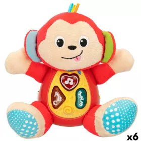 Peluche sonore Winfun Singe 18 x 20,5 x 12,5 cm (6 Unités) de Winfun, Animaux et personnages - Réf : S8900079, Prix : 57,28 €...