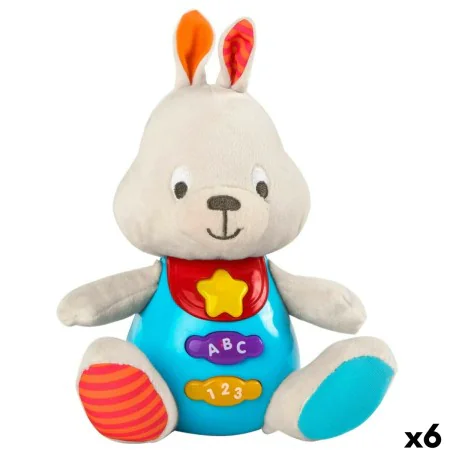 Peluche com Som Winfun Coelho 17 x 17,5 x 10 cm (6 Unidades) de Winfun, Animais e figuras - Ref: S8900140, Preço: 71,61 €, De...