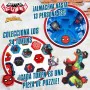 Estadio de batallas Spider-Man Battle Cubes 15 Piezas 4 Unidades 42,5 x 9 x 28 cm de Spider-Man, Playsets de figuras de jugue...