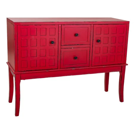 Aparador com Gavetas Alexandra House Living Vermelho Madeira de abeto Madeira MDF 36 x 82 x 108 cm de Alexandra House Living,...