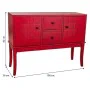 Ingresso con Cassetti Alexandra House Living Rosso Legno di abete Legno MDF 36 x 82 x 108 cm di Alexandra House Living, Tavol...