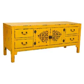 Cassettiera multiuso Alexandra House Living Giallo Legno di abete Legno MDF 40 x 50 x 120 cm di Alexandra House Living, Comò ...