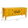 Cassettiera multiuso Alexandra House Living Giallo Legno di abete Legno MDF 40 x 50 x 120 cm di Alexandra House Living, Comò ...