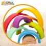 Puzzle di Legno per Bambini Woomax Arcobaleno 8 Pezzi 4 Unità di Woomax, Puzzle inseribili e puzzle - Rif: S8900224, Prezzo: ...