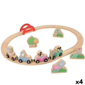 Vehicle Playset Disney 18 Pieces 37 x 7,5 x 3 cm 4 Units by Disney, Trains and vehicles on rails - Ref: S8900228, Price: 87,5...