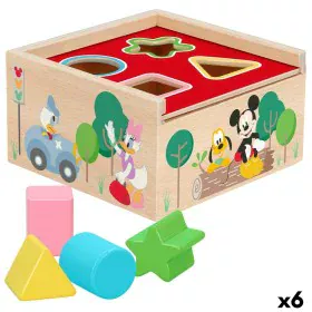 Child's Wooden Puzzle Disney 5 Pieces 13,5 x 7,5 x 13 cm (6 Units) by Disney, Sorting, Stacking & Plugging Toys - Ref: S89002...