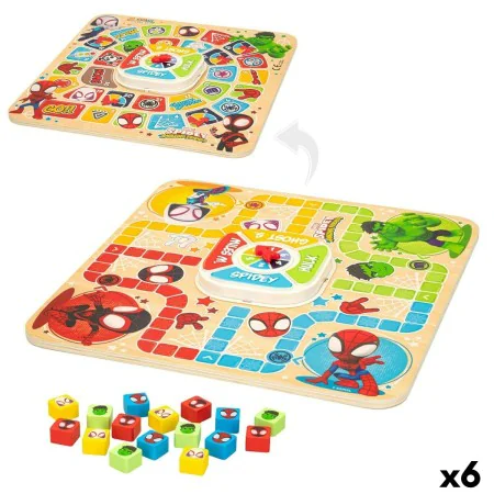 Jeu de petit chevaux et de l'oie Spidey 29,5 x 3,5 x 29,5 cm (18 Pièces) (6 Unités) de Spidey, Jeux avec jetons - Réf : S8900...