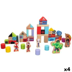 Playset Spidey Amazing Friends 50 Peças 4 Unidades 8 x 9,5 x 1,5 cm de Spidey, Playsets de figuras de brincar - Ref: S8900262...