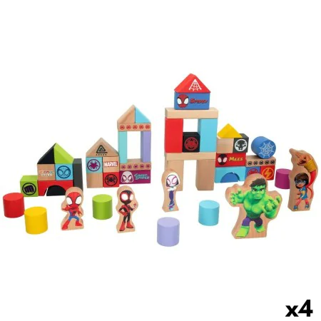 Playset Spidey Amazing Friends 50 Pièces 4 Unités 8 x 9,5 x 1,5 cm de Spidey, Playsets de figurines de jouets - Réf : S890026...