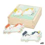 Kinder Puzzle aus Holz Mr. Wonderful Einhorn + 3 jahre 3 Stücke (12 Stück) von Mr. Wonderful, Steckpuzzle und Puzzle - Ref: S...