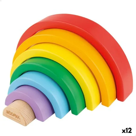 Geschicklichkeitsspiel Woomax Regenbogen 21 x 10 x 3,5 cm (12 Stück) von Woomax, Sortier-, Stapel- & Steckspielzeug - Ref: S8...