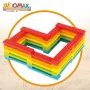 Jogo de Construção Woomax 100 Peças 10 x 0,5 x 1,8 cm (6 Unidades) de Woomax, Brinquedos para empilhar e encaixar - Ref: S890...