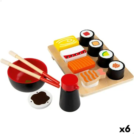 Jogo de madeira Woomax Sushi 14 Partes (6 Unidades) de Woomax, Alimentos de brincar - Ref: S8900321, Preço: 63,91 €, Desconto: %