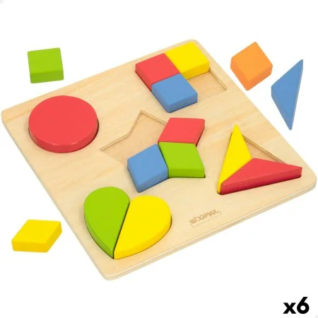 Kinder Puzzle aus Holz Woomax Formen + 12 Monate 16 Stücke (6 Stück) von Woomax, Steckpuzzle und Puzzle - Ref: S8900326, Prei...