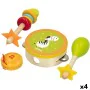 Jogo conjunto de instrumentos musicais Woomax Madeira 14,5 x 4,5 x 14,5 cm (4 Unidades) de Woomax, Tambores e percussão - Ref...