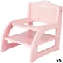 Chaise pour poupées Woomax 16,5 x 21 x 20 cm Rose 6 Unités de Woomax, Accessoires pour poupées bébé - Réf : S8900332, Prix : ...