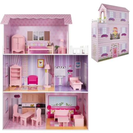 Maison de poupée Play & Learn 14 Pièces 80 x 112 x 31 cm de Play & Learn, Maisons de poupées - Réf : S8900351, Prix : 100,45 ...