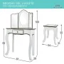 Dressing Table with Stool Woomax White Toy 61 x 100 x 29 cm by Woomax, Dressing Tables - Ref: S8900360, Price: 81,00 €, Disco...