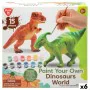 Set of 2 Dinosaurs PlayGo 15 Pieces 6 Units 14,5 x 9,5 x 5 cm Dinosaurs For painting by PlayGo, Dinosaurs and prehistoric cre...