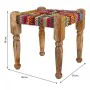 Stool Alexandra House Living Red Wood Thread 38 x 38 x 38 cm by Alexandra House Living, Sofas and chairs - Ref: D1631325, Pri...