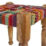 Stool Alexandra House Living Red Wood Thread 38 x 38 x 38 cm by Alexandra House Living, Sofas and chairs - Ref: D1631325, Pri...