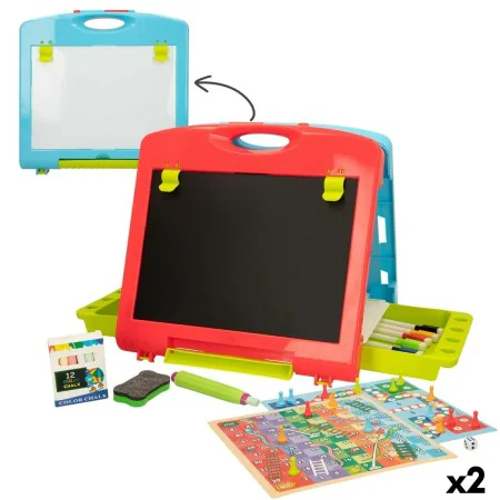 Ardoise double face Colorbaby 34 x 31 x 29 cm 2 Unités 34 x 31 x 29 cm de Colorbaby, Tableaux à craie et feutre - Réf : S8900...