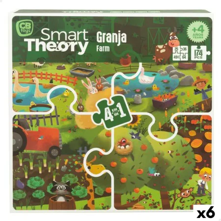 Puzzle Infantil Colorbaby 4 en 1 174 Piezas Granja 68 x 68 cm (6 Unidades) de Colorbaby, Puzzles - Ref: S8900409, Precio: 49,...