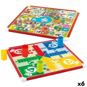 Jeu de petit chevaux et de l'oie Colorbaby 32 x 32 x 1 cm (25 Pièces) (6 Unités) de Colorbaby, Jeux avec jetons - Réf : S8900...