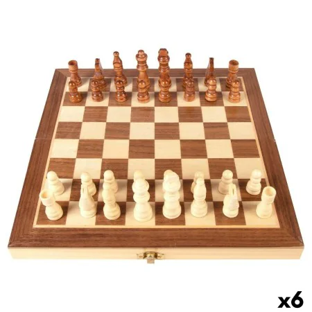 Chess Colorbaby Wood (6 Units) by Colorbaby, Traditional games - Ref: S8900435, Price: 77,33 €, Discount: %