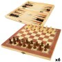 Schach- und Dame-Brett Colorbaby Backgammon Holz (6 Stück) von Colorbaby, Traditionelle Spiele - Ref: S8900457, Preis: 49,44 ...