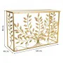 Hall Alexandra House Living Golden Metal Glass MDF Wood 40 x 80 x 120 cm by Alexandra House Living, Tables - Ref: D1631333, P...