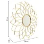 Wall mirror Alexandra House Living Golden Metal Glass 3 x 89 x 89 cm by Alexandra House Living, Wall-Mounted Mirrors - Ref: D...